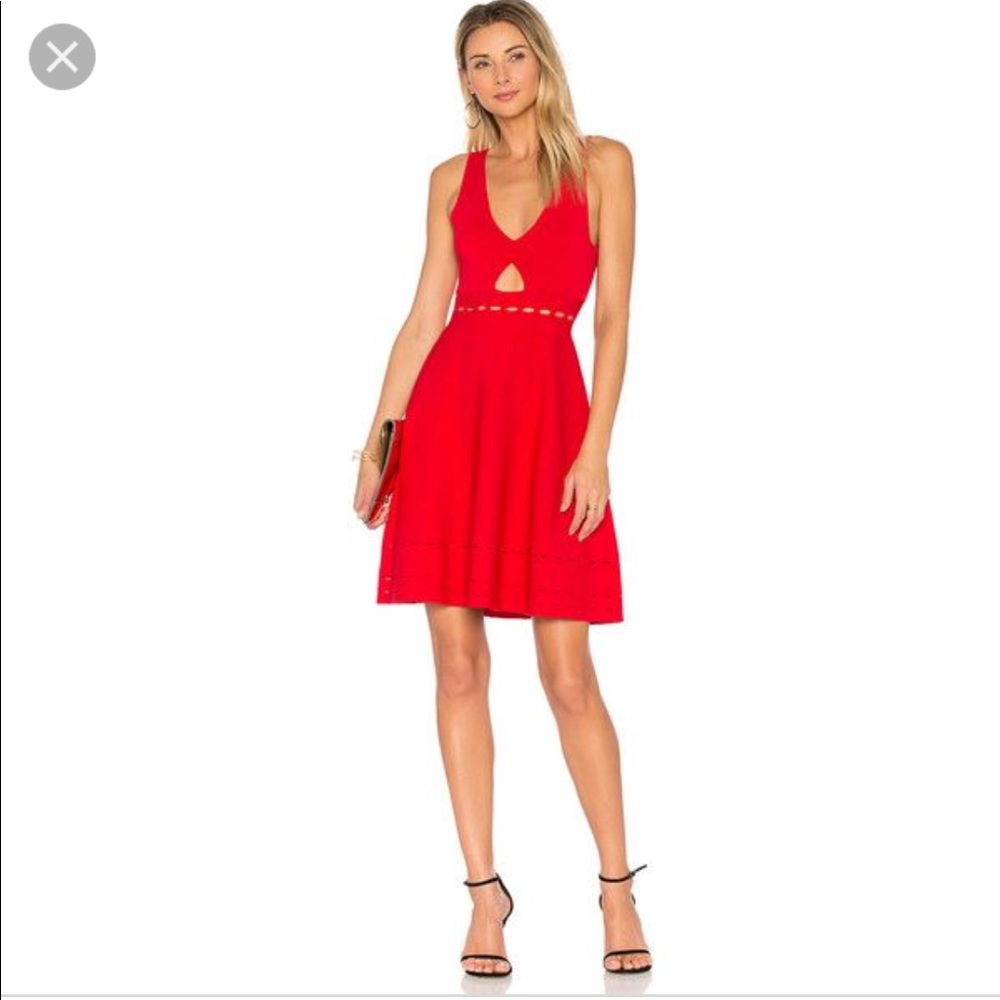 Kendall + Kylie Pointelle Open Back Dress